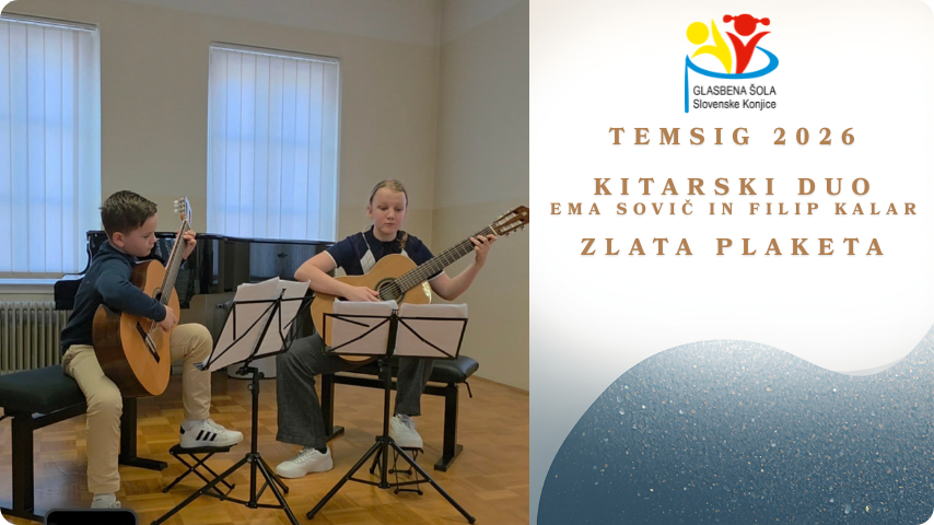 Temsig 2026 - Ema Sovič in Filip Kalar zlata plaketa